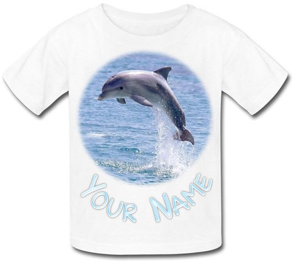 

dolphin personalised sublimation kids great named gift for any child confortable hoodie designers t shirts sweatshirt