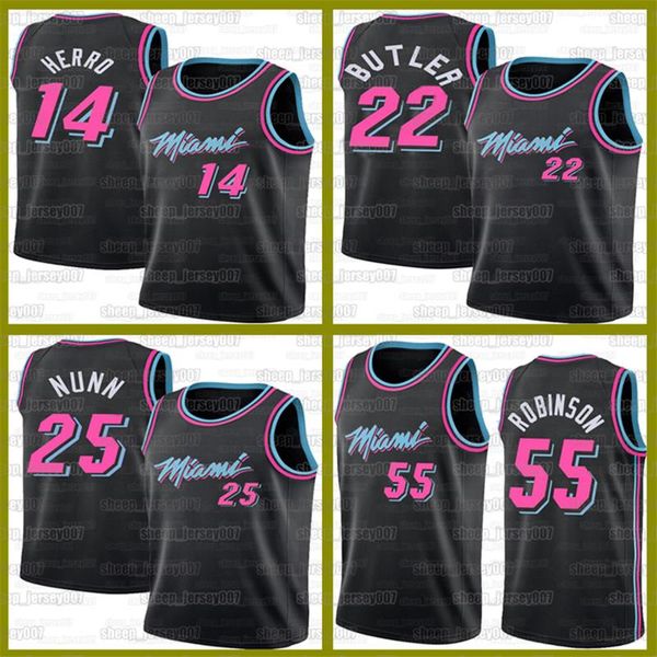 

jimmy 22 butler new tyler 14 herro dwyane 3 wade goran 7 dragic bam 13 adebayo jersey duncan kendrick 25 nunn miami heat basketball, Black;red