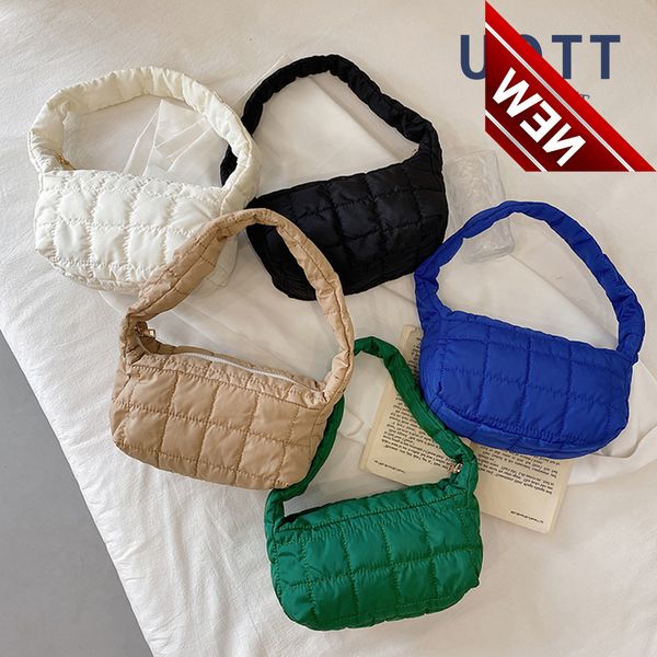 

fashion space pad cotton women shoulder uette shape female shopper lady nylon padded winter quilted bag handbag