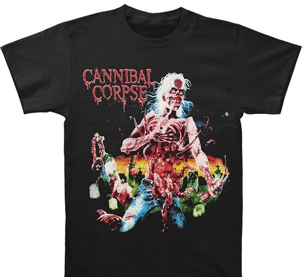 

мужчины с коротким рукавом футболки хлопок cannibal corpse - мужские eaten tshirt x-большой черный спортивный толстовка с капюшоном толстовк