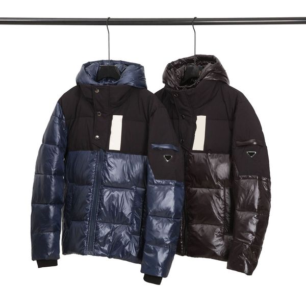 

2020 mens down jacket classic retro fashion winter jackets nylon fabric fabric comfortable breathable letter logo chest asian size coat, Black