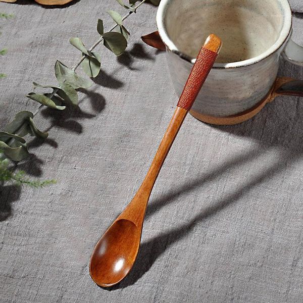 

wooden bamboo spoons japanese soup spoon bamboo spoon kids dinnerware child japanese tableware kitchen cooking utensil tools1