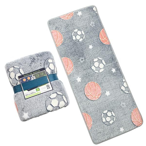 

glow in dark flannel fleece super soft for kids children weighted blanket and mat set no harm non slip bathmat set bbyote lipper