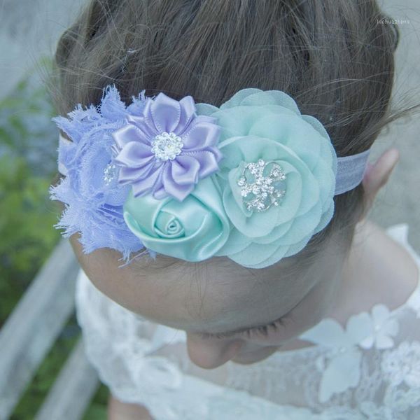 

hair accessories 1pcs chiffon flower cute puff fashion rhinestone pearl bow band hairband casual accessories1, Slivery;white