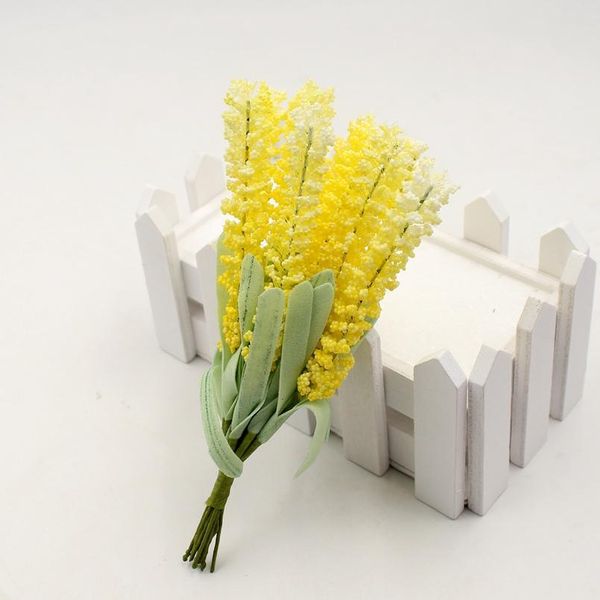 

10pcs/lot artificial flowers mini foam lavender bouquet for wedding home decoration diy craft gift bridal wreath fake jllxgj