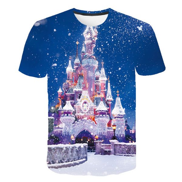 

christmas o collar lovely snowflake anime red party 3d print shirts hippie oversized harajuku men clothing