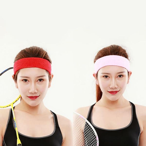 

outdoor sport sweatband women/men cotton headband yoga gym stretch hair band for sport elasticity sweat bands sport jllpqo