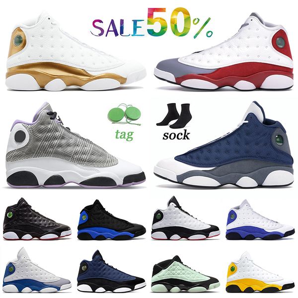 

2022 fashion basketball shoes jumpman 13 13s dmp grey toe houndstooth flint playoffs hyper royal brave blue singles day obsidian bred mens w