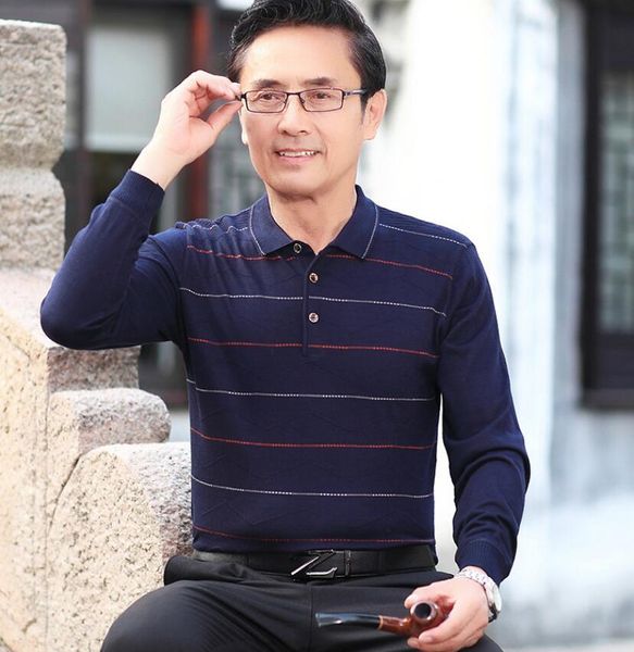 

2021 new spring cotton polo shirt men sleeve comfortable autumn loose clothes 62cw, White;black