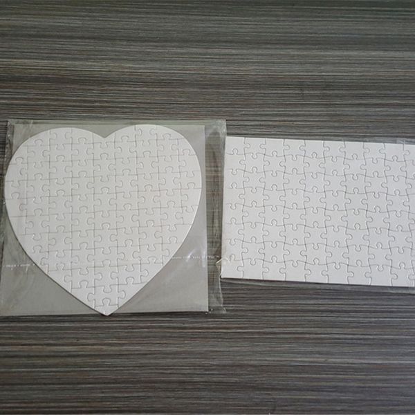 

sublimation puzzle a5 a4 diy sublimation blank puzzles white puzzle jigsaw 120pcs/80pcs heat thremal transfer printing handmade gifts h11905