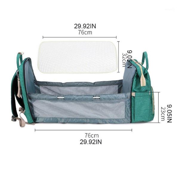 

diaper bags 2 in 1 folding crib backpack multifunctional large-capacity bag d01