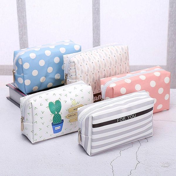 

cosmetic bags & cases fashion pu leather multifunction travel bag waterproof portable toiletry beauty storage wash women necesity1