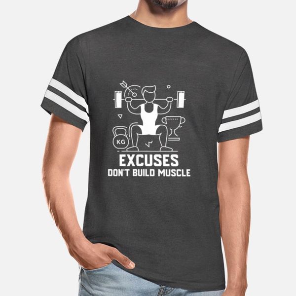 

excuses don't build muscle t shirt diy vintage casual tracksuit hoodie sweatshirt