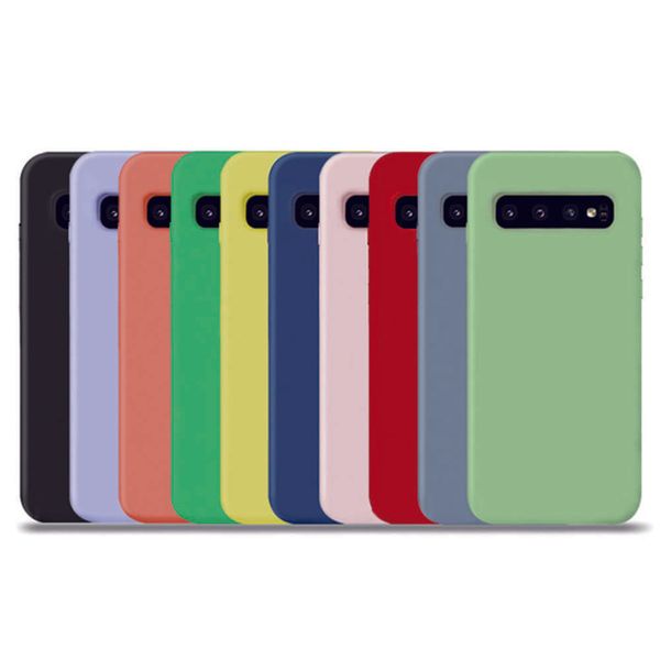 

3e8ujh7y6sutuble samsung s10 note10pro s10plus s9plus s8 новый жидкий силиконовый мобильный телефон для телефона casevip2
