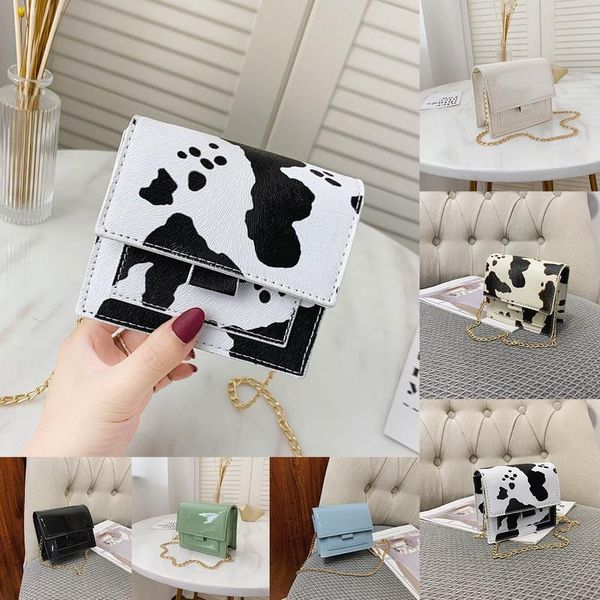 

female solid color chain handbag metal chain bag small square bag one-shoulder diagonal handbag casual totes shoulder bags