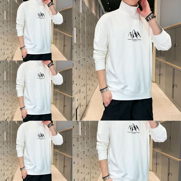 

высокий воротник top свитер мужской весна осень длинным рукавом верхней одежды корейский моды случайные сыпучих мужской свитер jiyee, Black