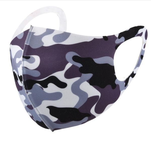

factory camo cover camouflage fashion mouth face mask anti-bacterial pm2.5 respirator dustproof washable reusable silk c 3aa9p6
