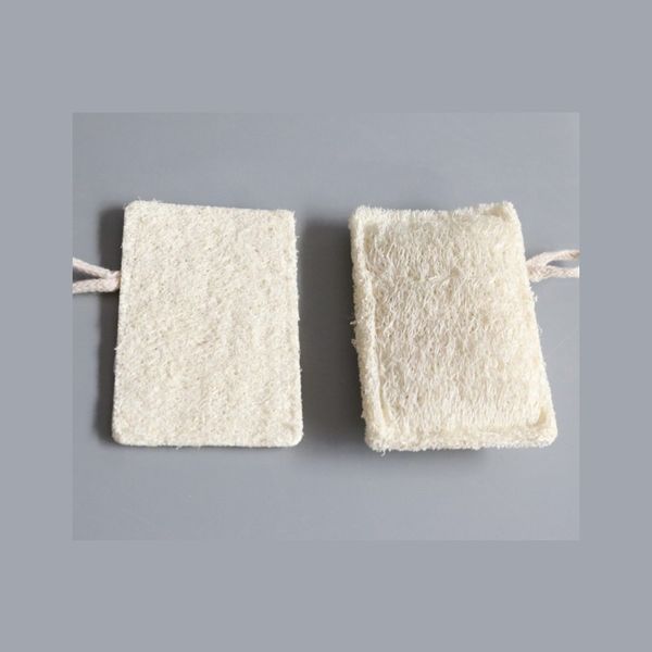 

11*7cm natural loofah pad rectangle shaped exfoliating luffa remove the dead skin perfect for bath shower and spa 226 n2