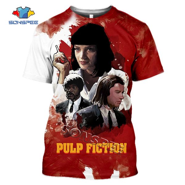 

men movie pulp fiction poster virgin mary 3d print shirts humor aesthetic graphic men clothing
