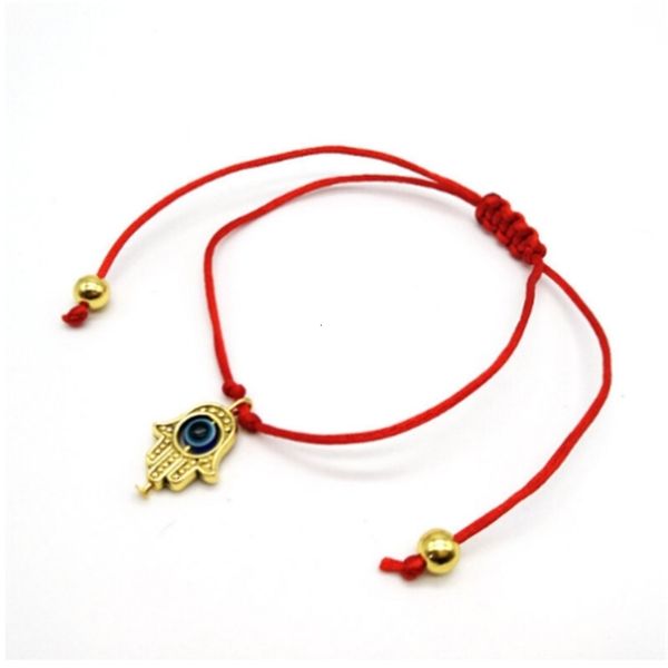 

factoryrczlstring hamsa lucky 10pcs/lot evil new eye hand red cord adjustable bracelet gift