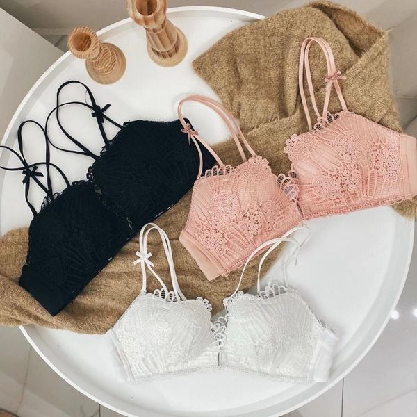 

hantan front button push up women's underwear lace soft bra and panty set, Red;black