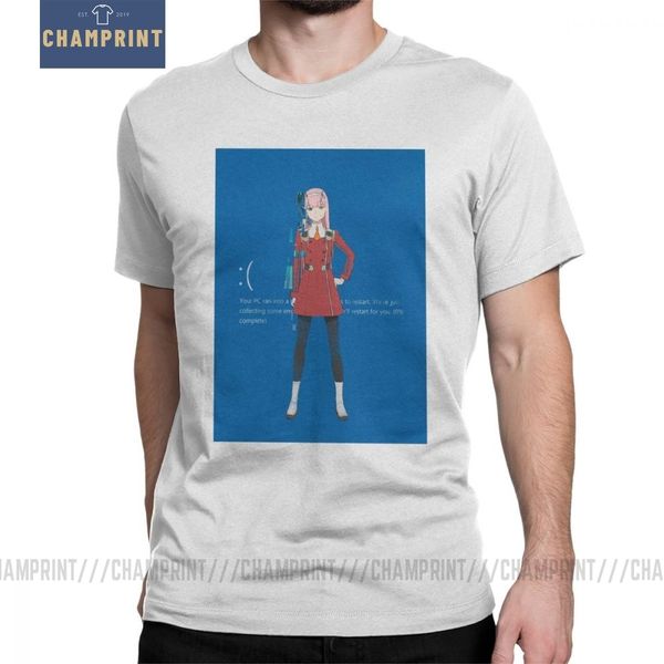 

men darling in the franxx zero two anime manga fashion short sleeve clothes printing sport hooded sweatshirt hoodie men t shirt