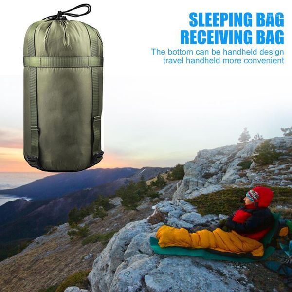 

outdoor camping sleeping bag portable hammock compression stuff sack storage bag camping portable outdoor elements1