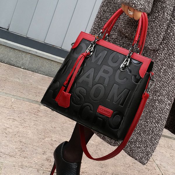 

vintage new large-capacity messenger shoulder crossbody bag fashion atmosphere female bag autumn and winter wild bag c0121