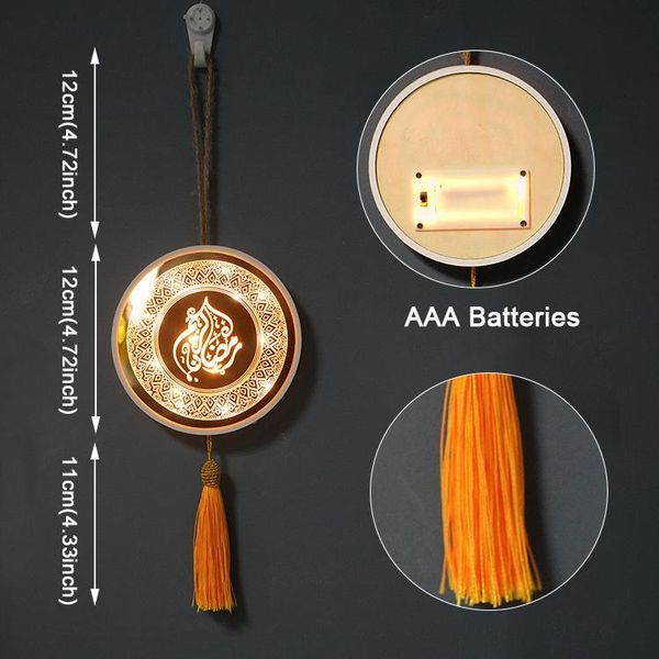 

fengrise деревянного night light ид мубарак украшение для дома висячего pendan рамадан карим фестиваля партия diy декор ид аль-адха bbycxo