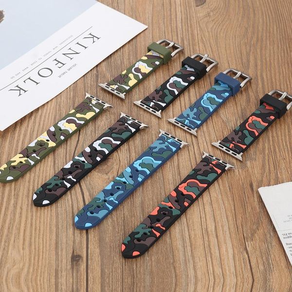 

soft sile sports band for watch series 1 2 3 4 38mm 42mm watchband strap for 40mm 44mm iwatch 5 qyldit, Black;brown