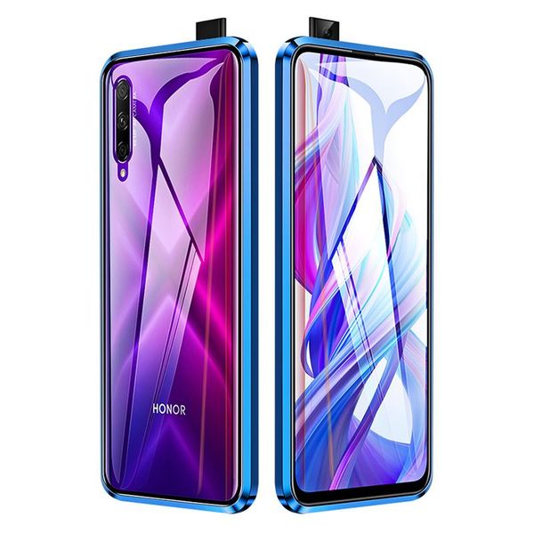 

luxury 2nd magnetic case for huawei honor 9x 9xpro front back double sided tempered glass 360 phone cover honor9x pro h sqcidf