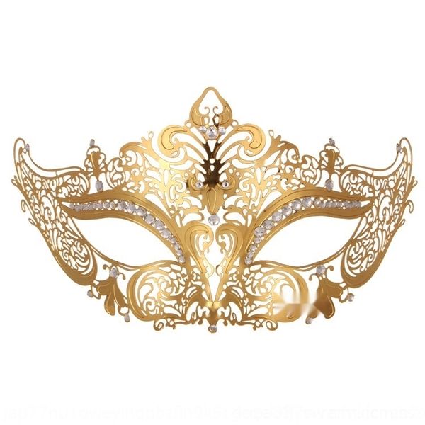 

qmoab metal and venice prop venice mask gold-plated ball masquerade silver-plated metal high-end props and propsdiamond prop diamond high-en