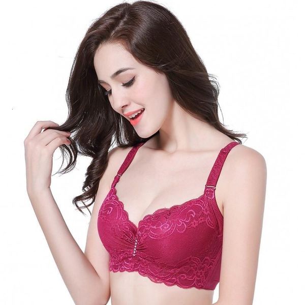 

designer girl lace adjustment type big size bra women underwear black friday 2021 deals, Red;black