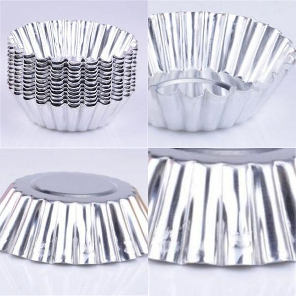 

aluminum material egg tart molds circular cake moulds thickening home kitchen bakery baking mold new arrival 0 24kn l1