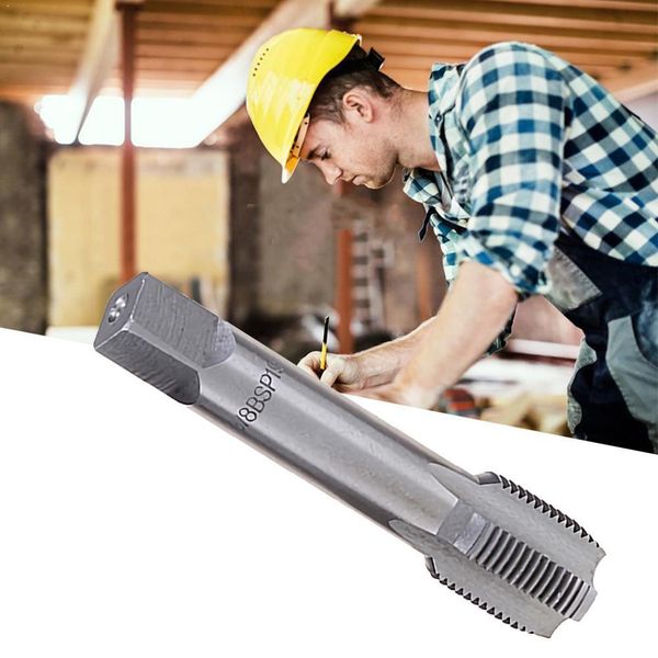 

1pcs taper tap pipe g1/8 1/4 3/8 1/2 3/4 hss taper tap metal pipe screw bsp tools thread cutting u8e7