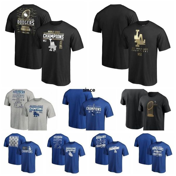 

los angelesdodgers men women youth 2020 world series champions signature roster baseball t-shirt blue, Blue;black
