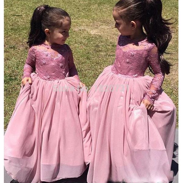 

new style a-line chiffon high flower girls dresses full cap sleeve wedding party dress appliques pleat for girls, Red;yellow