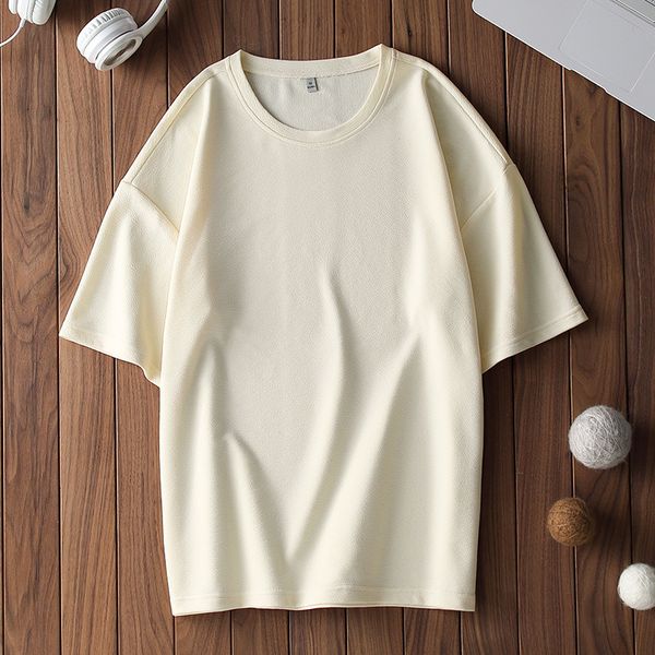 

2021 new t-shirt five-colored clothes solid neck tshirts for male shape of single men k145 m-3xl tee summer 2gj6, White;black
