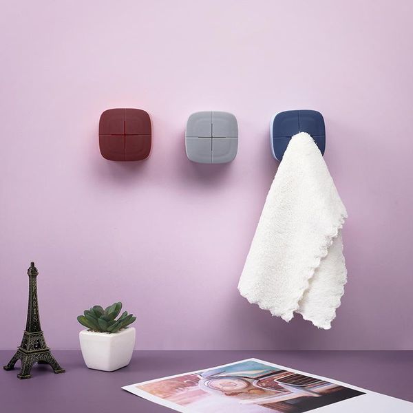 

towel holder self-adhesive storage hooks decorative hooks home decor wall soft rubber towel ser kitchen bathroom hook plug