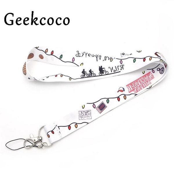 

43fgkeychain things 10pcs/lot stranger accessory safety breakaway mobile phone id badge holder keys straps neck lanyard camera j0264