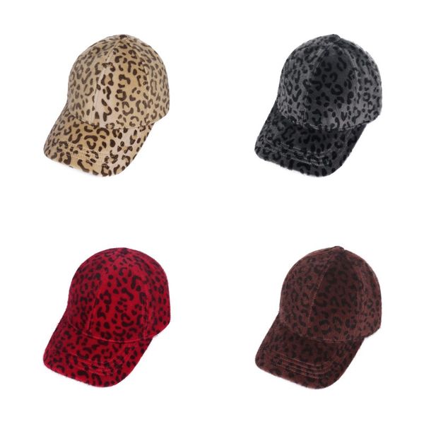 

leopard print street peaked caps men women hip hop fashion baseball cap breathable sunscreen 10mha j2