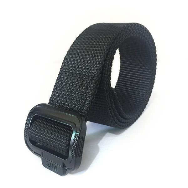 

newcanvas belt quick-drying men's nylon alloy cqb tactical outdoor belt youth training canvas, Black;brown