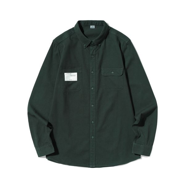 

godlikeu long-sleeved shirt men's fall/winter japanese trend shirt mens casual cotton shirt, White;black