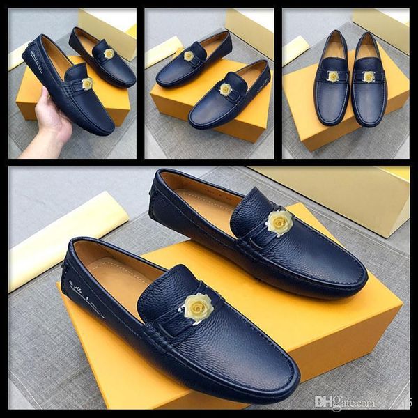 

c1 bs man loafers casual leather shoes slip on 2020 autumn men's shoe genuine leather flats male moccasins boat footwear soft 22 11, Black