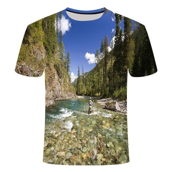 

men leisure fish printed asian 3d print shirts plus size humor kawaii men clothing