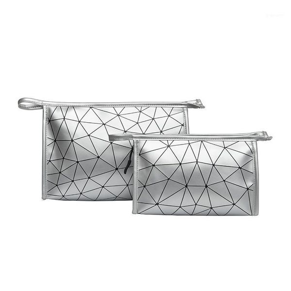 

high capacity waterproof cosmetic bag women pu leather toiletry make up organizer travel wash bags shower makeup storage pouch1