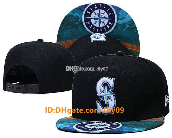 

2021 fashion seattle mariners classic hats snapback caps leisure baseball cap for men women snapbacks caps brands hip sun hat, Blue;gray