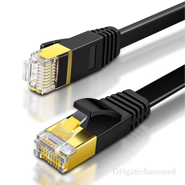 

cat 7 ethernet cable 10000m flat internet lan patch cord high speed gold plated rj45 network wire for router computer