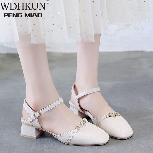 

dress shoes heels women pumps two piece fashion slingback ladies party black summer buckle ankle strap footwear zapatos mujer