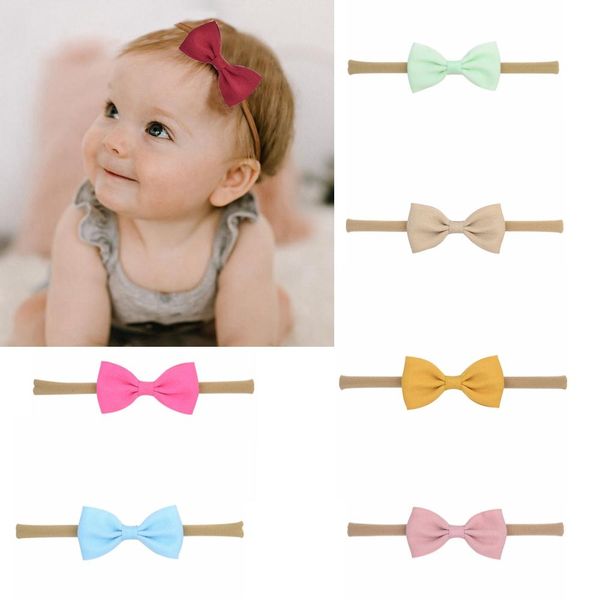 

1pcs6.1inch 2020 мода твердые повязки повязки для детей для детей для девочек ручной работы бутик-эластичные волосы для волос для волос на г